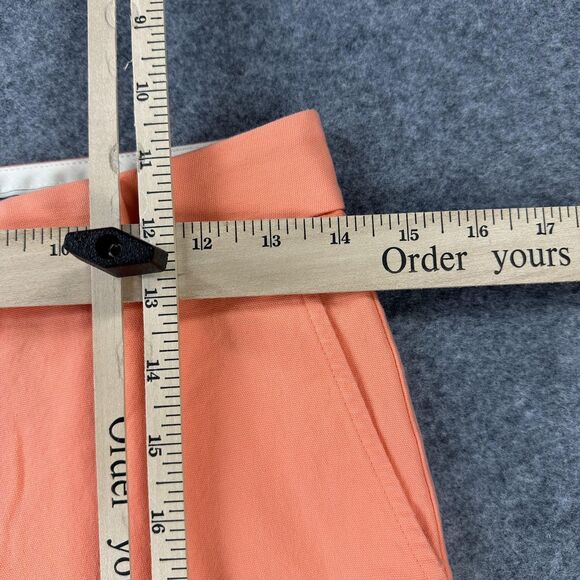 Express Editor Pants Womens 2 Orange Cropped Wide Leg Dress Cotton Stretch - Picture 8 of 13